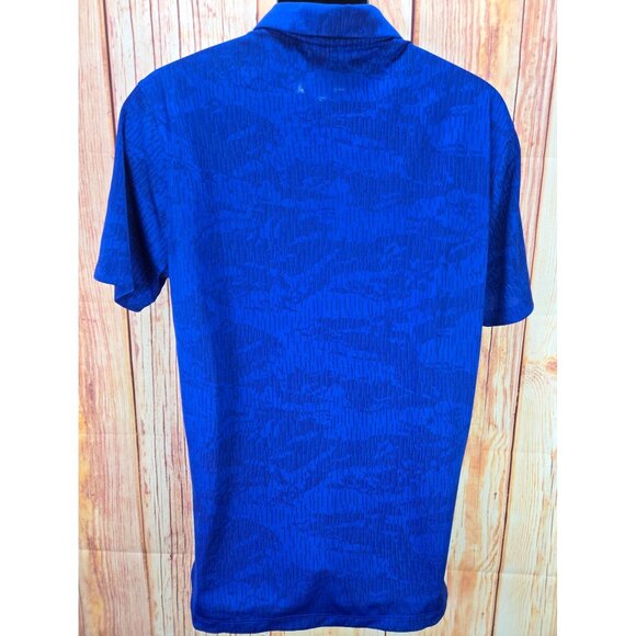 Nike Mens Dri-Fit Standard Fit Royal Blue Polo Medium - Picture 2 of 7